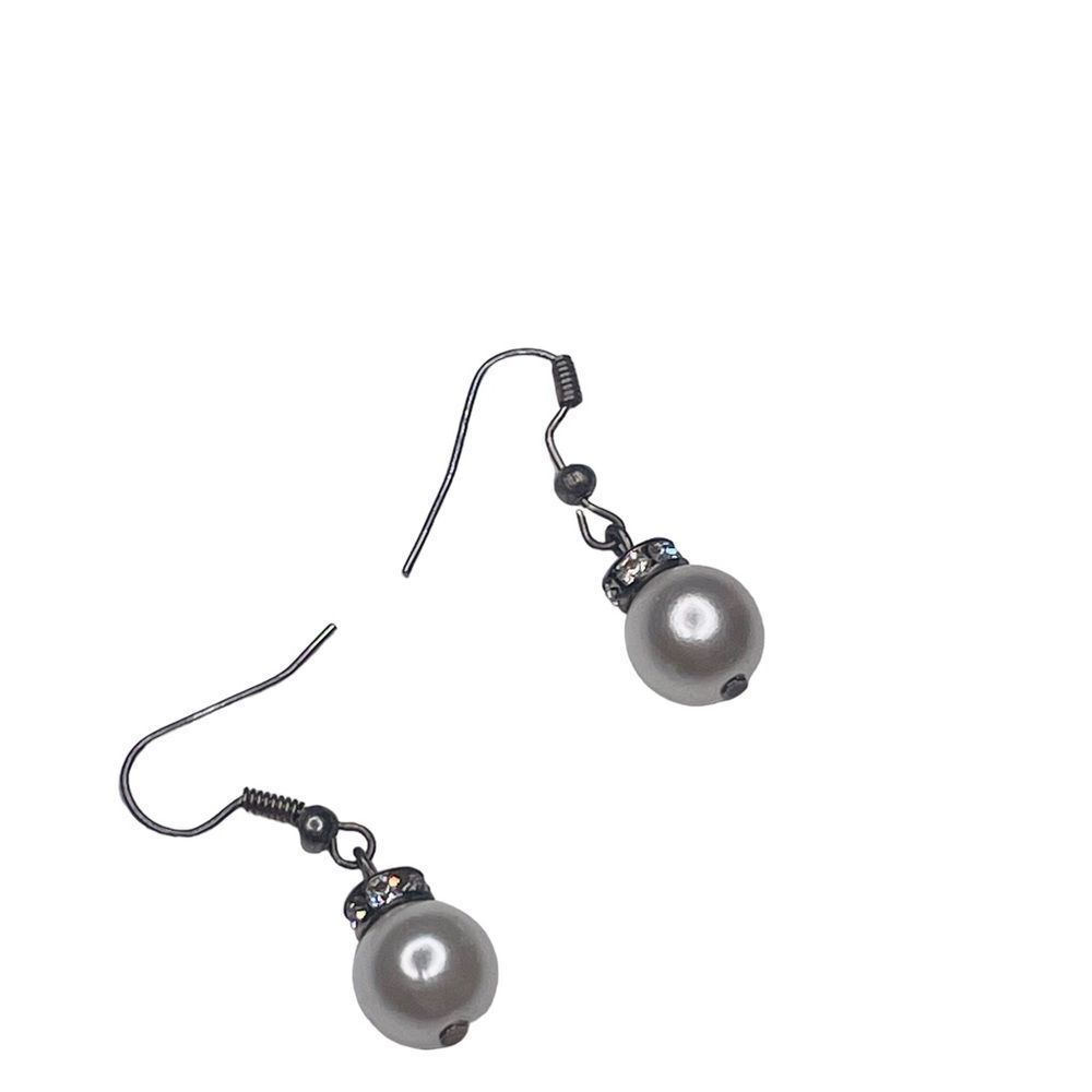10/$25🦋 Trendy Jewels Faux Pearl & CZ Drop Dangle Earrings